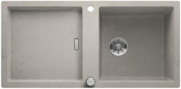 Blanco Adon XL 6 S zlewozmywak granitowy z korkiem automatycznym 2 komory kolor beton 525298