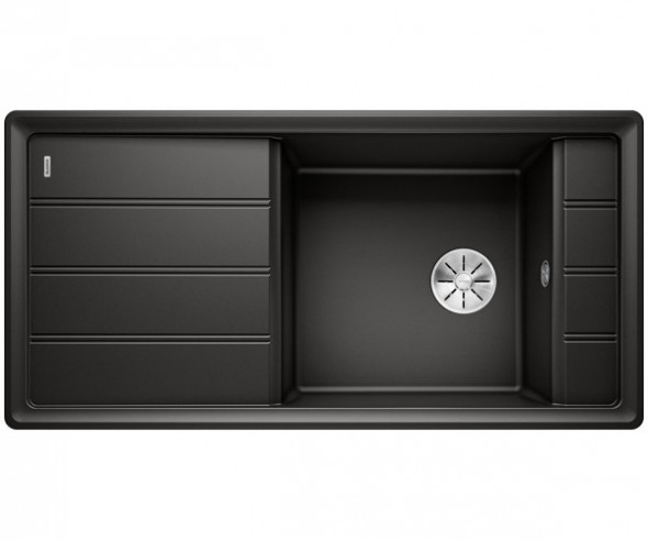 Blanco Faron XL 6 S zlewozmywak 1 komora wpuszczana w blat z ociekaczem bez korka kolor czarny 525896