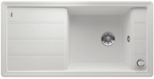 Blanco Faron XL 6 S zlewozmywak 1 komora wpuszczana w blat z ociekaczem z korkiem automatycznym kolor biały 524787