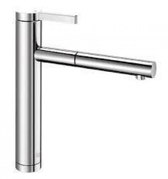 Blanco Linee-S bateria zlewozmywakowa z wylewką stal matowa 517593
