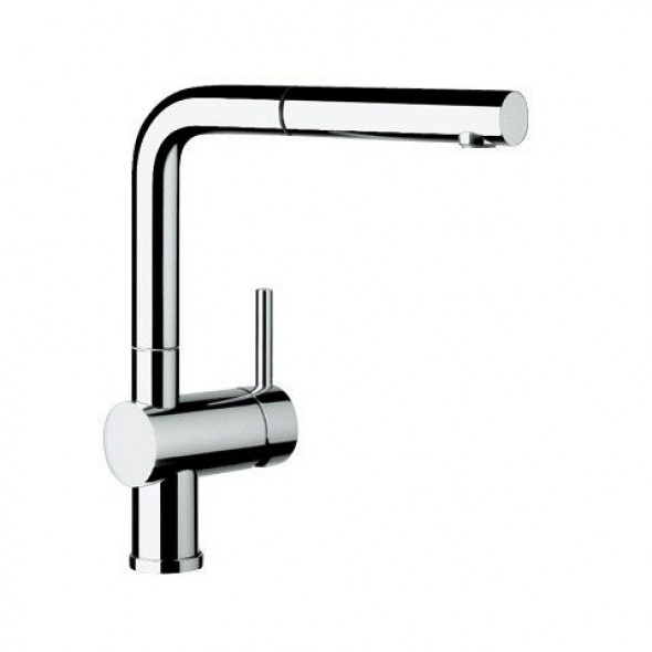 Blanco Linus-S bateria zlewozmywakowa z wyciąganą wylewką chrom 512402