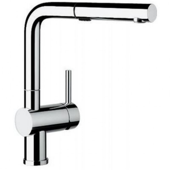 Blanco Linus-S Vario bateria zlewozmywakowa z wyciąganą wylewką i przełącznikiem strumienia chrom 518406