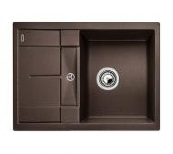 Blanco Metra 45 S Compact Silgranit PuraDur II zlewozmywak granitowy 1 komora z ociekaczem kolor kawowy 519570