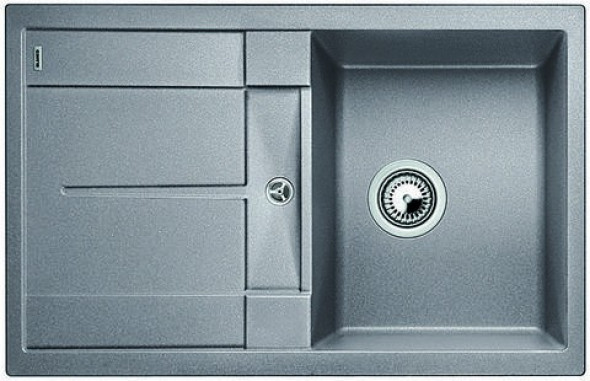 Blanco Metra 45 S Silgranit PuraDur II zlewozmywak granitowy 1 komora z ociekaczem kolor alumetalik 513186