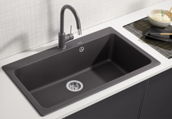 Blanco NAYA XL 9 Silgranit PuraDur II zlewozmywak granitowy 1 komora kolor czarny 525947