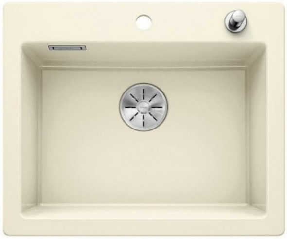 Blanco Palona 6 zlewozmywak ceramiczny 1 komora wpuszczana w blat z korkiem InFino kolor magnolia 524732