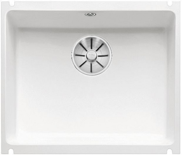 Blanco Subline 500-U zlewozmywak ceramiczny 1 komora podwieszana z korkiem InFino kolor biały połysk 523733