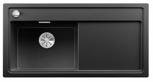Blanco Zenar XL 6 S zlewozmywak 1 komora lewa wpuszczana w blat z ociekaczem z korkiem automatycznym kolor antracyt 523994