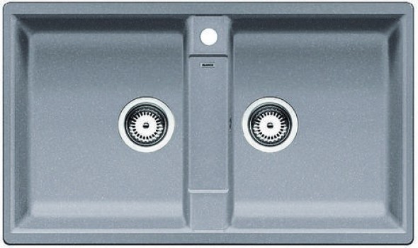 Blanco Zia 9 Silgranit PuraDur II zlewozmywak granitowy 2 komory kolor alumetalik 516677