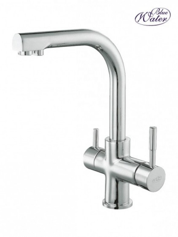 Blue Water Alabama bateria kuchenna dwuobwodowa do filtrów wody chrom