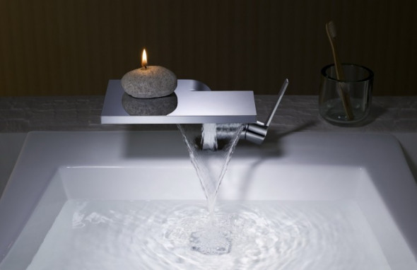 Blue Water Hugo bateria umywalkowa kaskada wodospad chrom HUG-BUN.010C