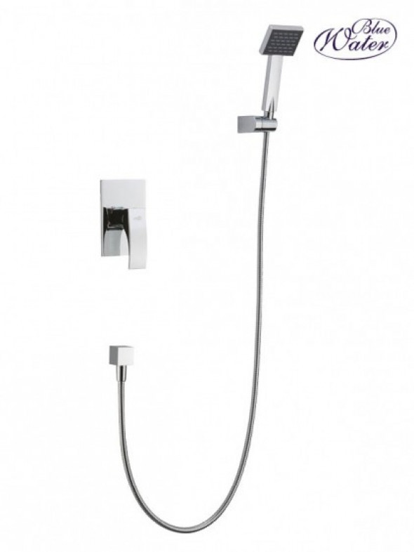 Blue Water Liwia komplet prysznicowy podtynkowy z zestawem natryskowym chrom LIW-ZKP.300C