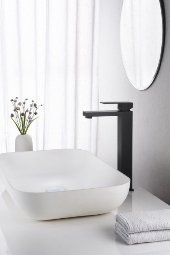 Blue Water Toronto bateria umywalkowa wysoka czarny mat TOR-BUW.050