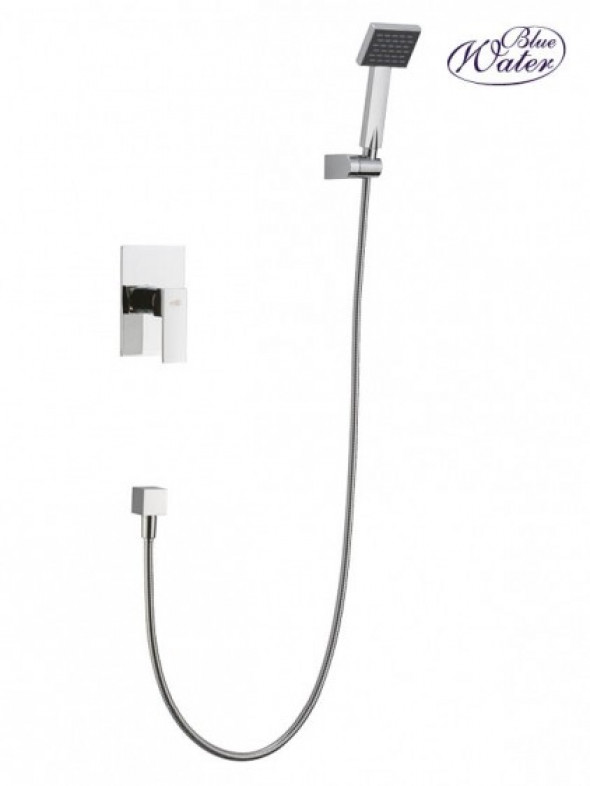 Blue Water Toronto komplet prysznicowy podtynkowy z zestawem natryskowym chrom TOR-ZKP.300C