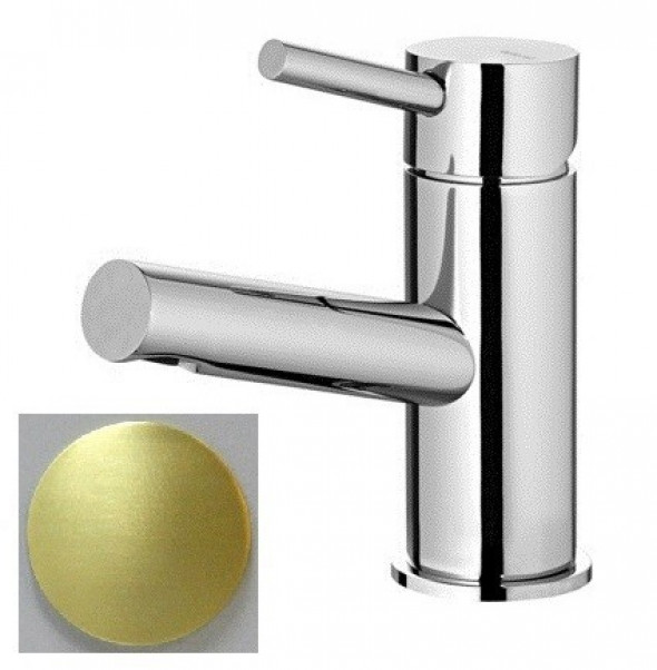 Bruma Lusitano bateria umywalkowa bez korka złoto szczotkowane PVD sunrise 107 010 1PR