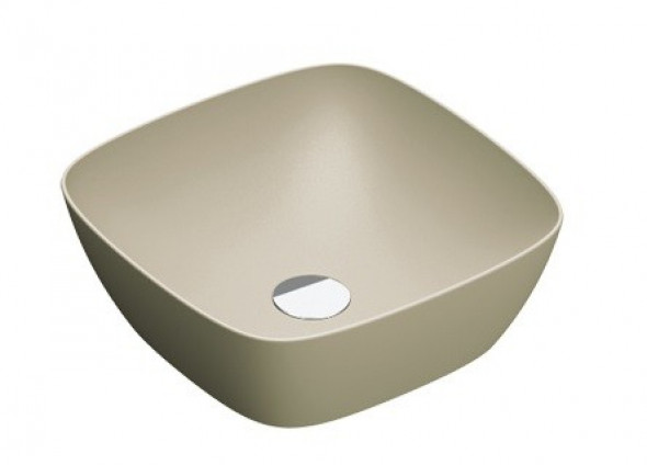 Catalano Green LUX 40 umywalka stawiana na blat 40x40 szary beż matowy grigio satinato 140APGRLXGS