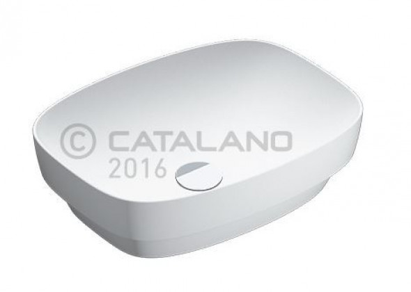 Catalano Green LUX 50 umywalka stawiana lub wpuszczana w blat 50x38 biały Cataglaze 150AGRLX00