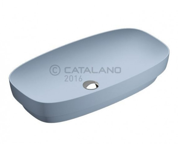 Catalano Green LUX 75 umywalka stawiana lub wpuszczana w blat 75x40 azzurro niebieski matowy 175AGRLXAS
