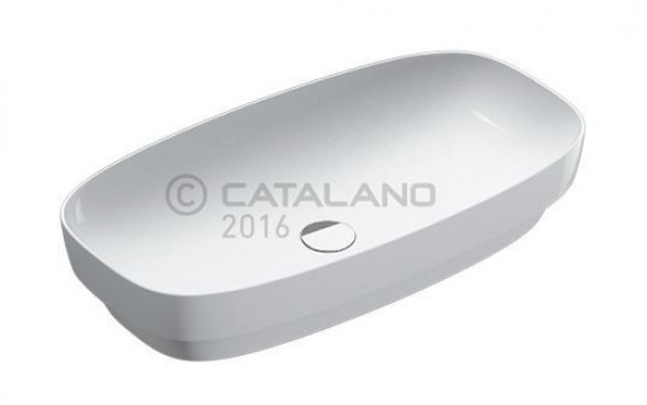 Catalano Green LUX 75 umywalka stawiana lub wpuszczana w blat 75x40 biały Cataglaze 175AGRLX00