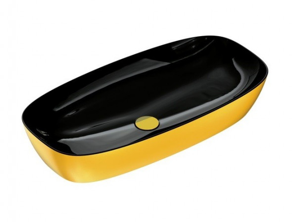 Catalano Green LUX 80 umywalka stawiana na blat 80x40 gold/black złoty/czarny 180APGRLXNO