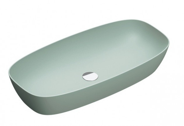 Catalano Green LUX 80 umywalka stawiana na blat 80x40 zielony matowy verde satinato 180APGRLXVS