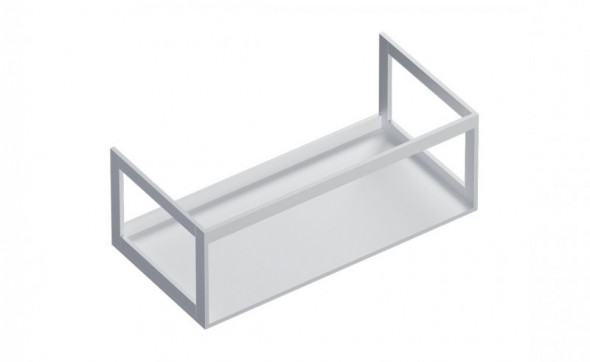 Catalano Horizon stelaż aluminiowy/ konsola pod blat 100 cm wisząca aluminium biały matowy 5S10050BM