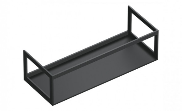 Catalano Horizon stelaż aluminiowy/ konsola pod blat 125 cm wisząca aluminium czarny matowy 5S12550NS