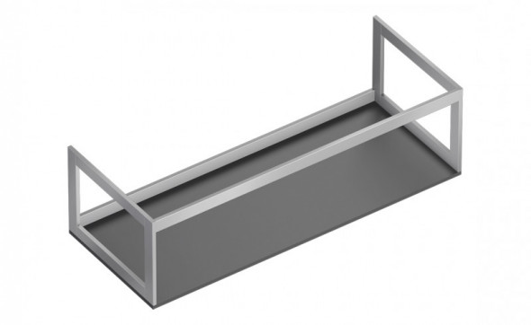 Catalano Horizon stelaż aluminiowy/ konsola pod blat 125 cm wisząca aluminium inox 5S1255000