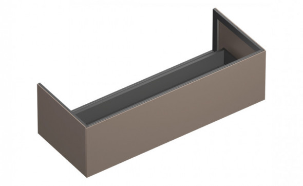 Catalano Horizon szafka / komoda łazienkowa pod blat 125 cm wisząca brązowy matowy/ aluminium 5M12550MS