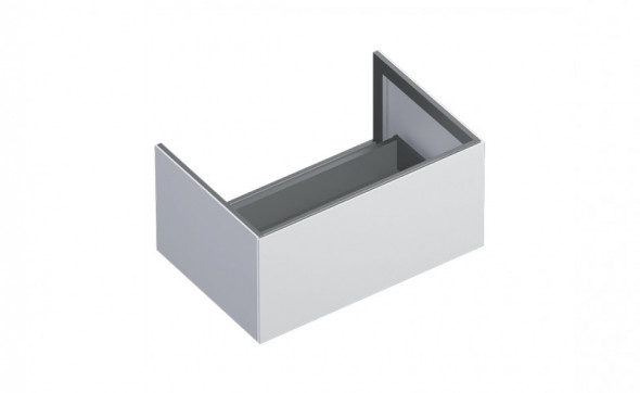 Catalano Horizon szafka / komoda łazienkowa pod blat 75 cm wisząca biały matowy/ aluminium 5M7550BM
