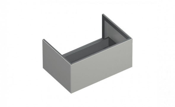 Catalano Horizon szafka / komoda łazienkowa pod blat 75 cm wisząca szary cement matowy/ aluminium 5M7550CS
