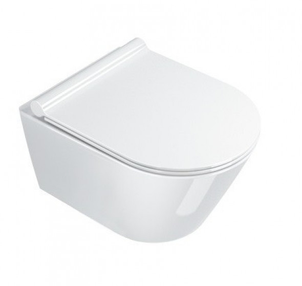 Catalano New Zero 50 NEWFLUSH muszla wisząca 50cm + deska wolnoopadajaca slim + mocowanie biały 1VSZ50R00 + 5SCSTP00 + 5KFST00