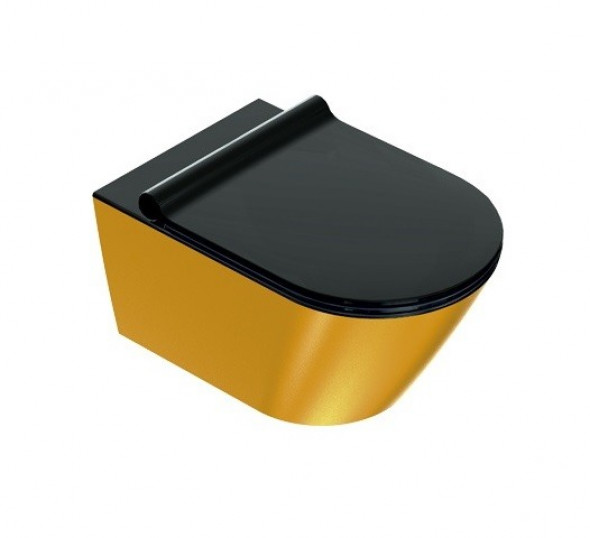 Catalano Zero 55 NEWFLUSH muszla wisząca gold/black złoty/czarny 1VS55NRNO