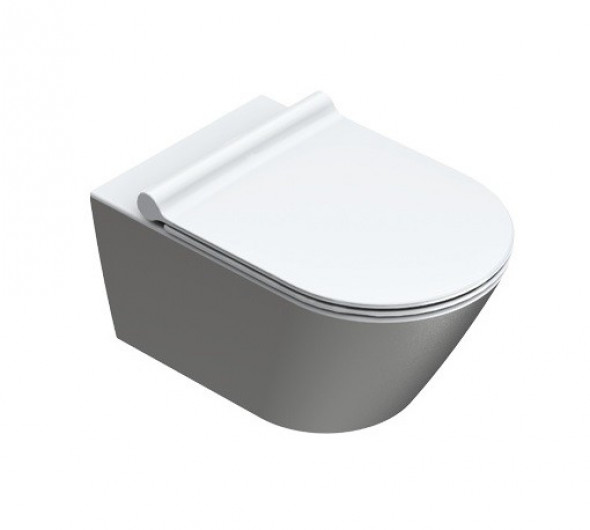 Catalano Zero 55 NEWFLUSH muszla wisząca silver/white srebrny/biały 1VS55NRBA
