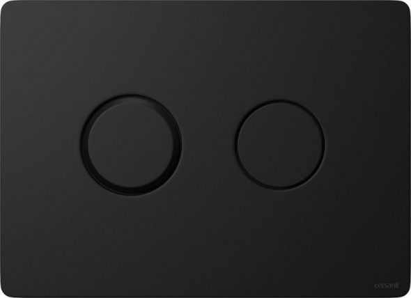 Cersanit Accento Circle przycisk spłukujący do WC czarny matowy K97-425