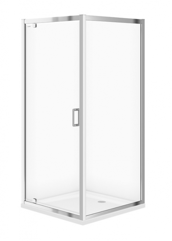 Cersanit Arteco kabina kwadratowa drzwi otwierane 90x90 L/P chrom przeźroczyste CleanPro S157-010