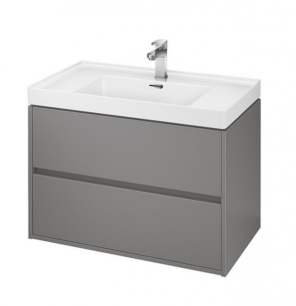 Cersanit Crea 80 szafka pod umywalkę szary mat S924-017