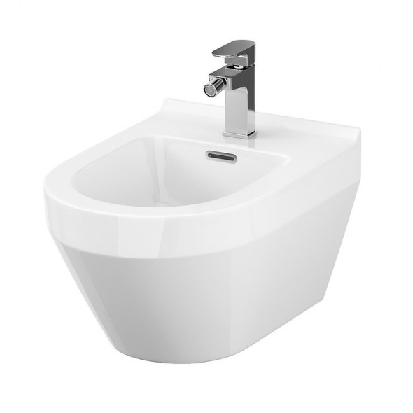 Cersanit Crea bidet wiszący owalny 51,5 x 35,5 cm  biały K114-009