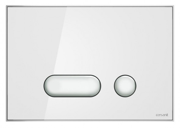 Cersanit Intera przycisk spłukujący do WC szkło białe S97-022