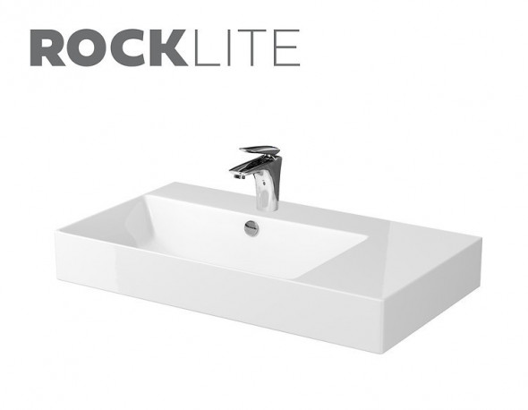 Cersanit Inverto 80 umywalka meblowa/stawiana na blat PRAWA 80x45 biały K671-006