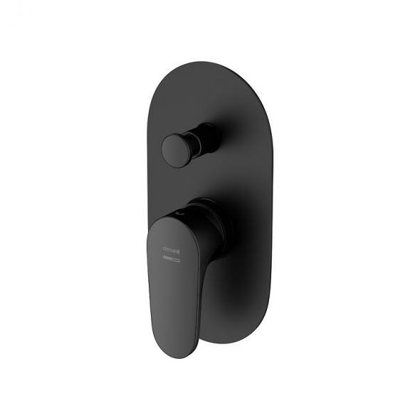 Cersanit Inverto bateria wannowo-prysznicowa podtynkowa czarny S951-282