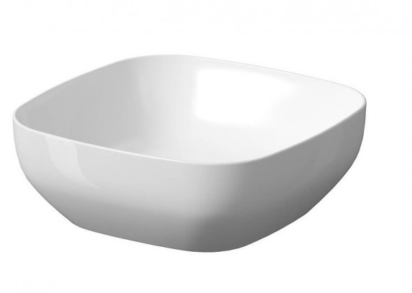 Cersanit Larga umywalka nablatowa kwadratowa 38x38 biały K677-004