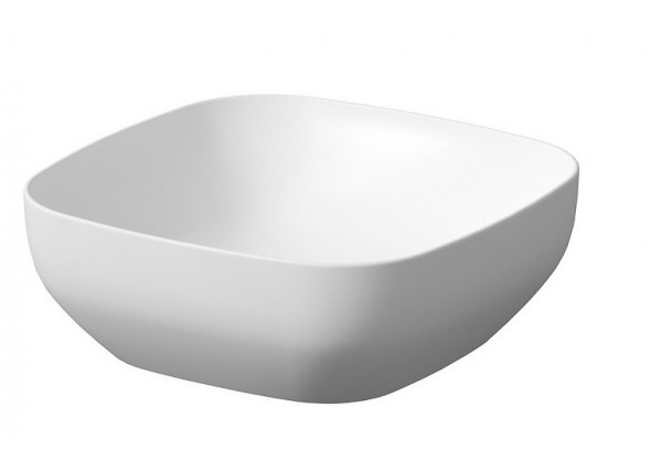 Cersanit Larga umywalka nablatowa kwadratowa 38x38 biały mat K677-015