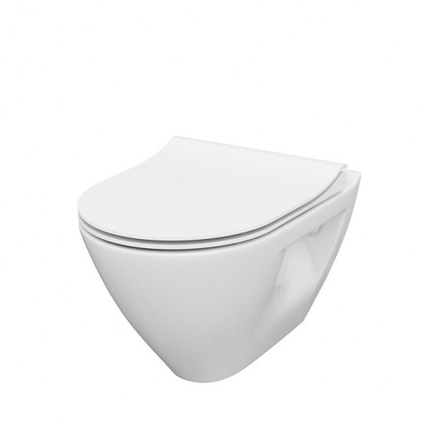 Cersanit Mille Plus CleanOn muszla wisząca + deska wolnoopadająca 50x36 biały S701-454