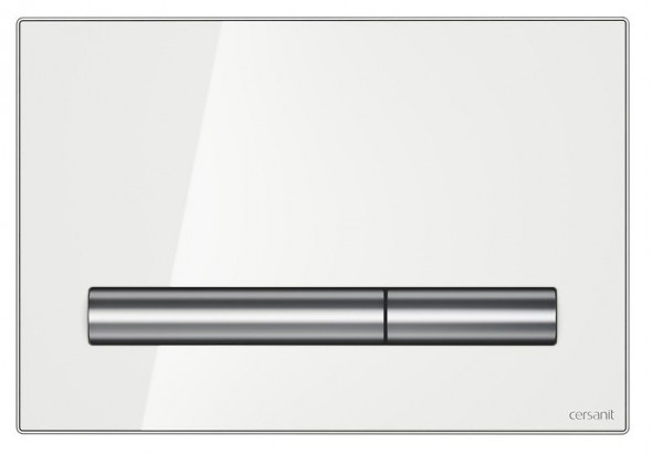 Cersanit Pilot przycisk spłukujący do WC szkło białe K97-359