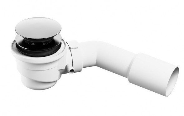 Cersanit Spare Parts syfon wannowy klik-klak chrom połysk S904-010