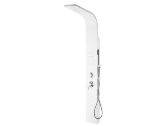 Corsan Alto panel prysznicowy z mieszaczem biały A-017-RAL9010M