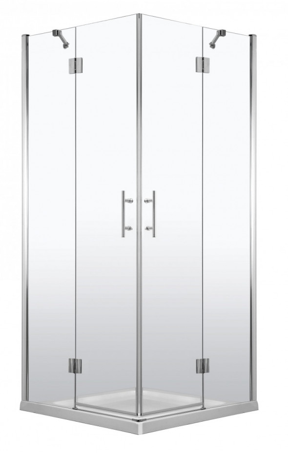 Deante Abelia kabina kwadratowa drzwi otwierane 80x80 chrom szkło przeźroczyste KTA042P