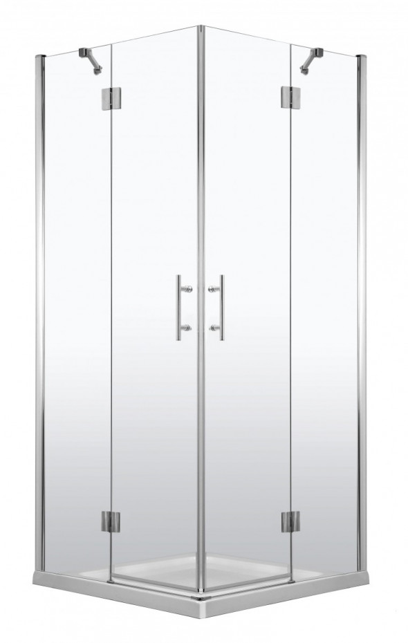 Deante Abelia kabina kwadratowa drzwi otwierane 90x90 chrom szkło przeźroczyste KTA043P