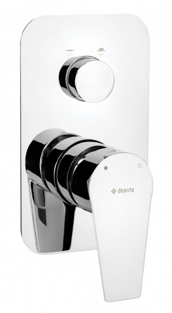 Deante Agawa podtynkowa bateria prysznicowo-wannowa  chrom połysk BQG045P